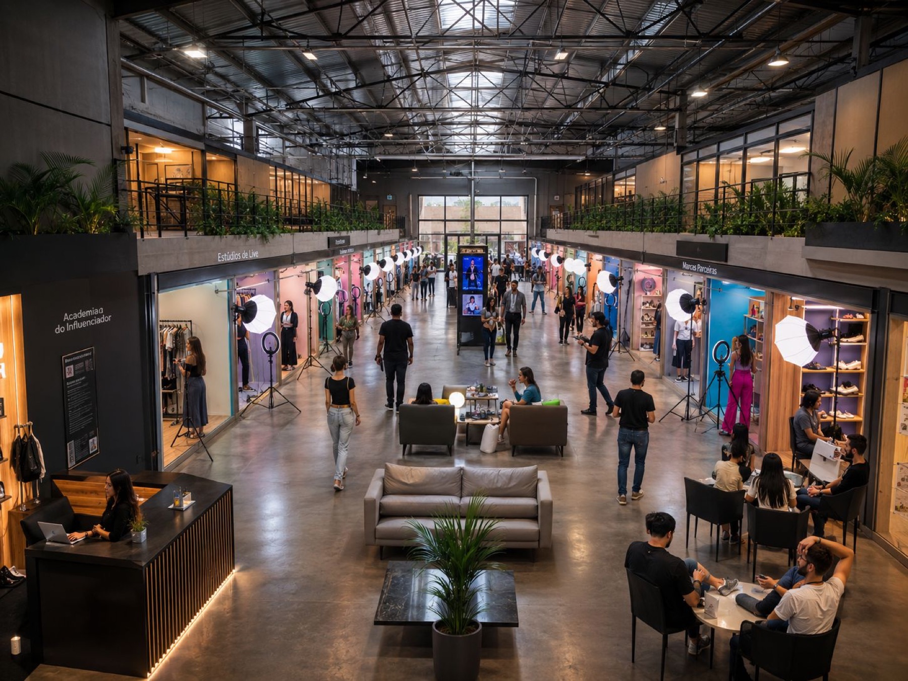 Cidade do Influenciador — o hub físico do grupo ROXCITY